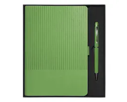 SET DE LIBRETA CON BOLIGRAFO NERUDA A3018 VERDE CLARO