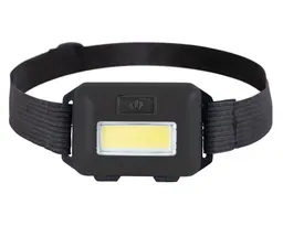 LÁMPARA FRONTAL LED DE PLÁSTICO MINERO A3044 NEGRO
