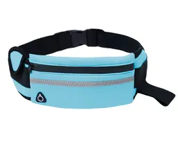 CANGURERA DEPORTIVA DE NEOPRENO ZUMBA A3079 AZUL CLARO
