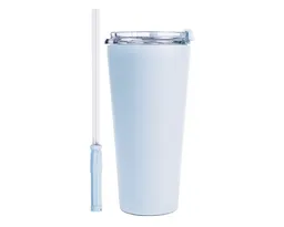 TERMO DE ACERO INOXIDABLE DE 900 ML. MEGA DINO A3104 AZUL CLARO