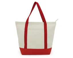 BOLSA DE POLI ALGODÓN TULUM A3115 ROJO