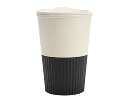 VASO DE FIBRA DE TRIGO CAP. 380 ML. COFFY A3120 NEGRO