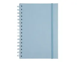 LIBRETA A5 CON ARILLO METÁLICO RULFO A3160 AZUL CLARO
