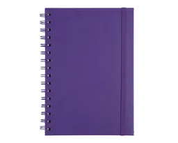 LIBRETA A5 CON ARILLO METÁLICO RULFO A3160 MORADO
