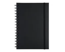 LIBRETA A5 CON ARILLO METÁLICO RULFO A3160 NEGRO