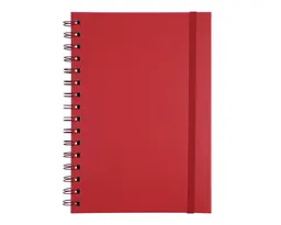 LIBRETA A5 CON ARILLO METÁLICO RULFO A3160 ROJO
