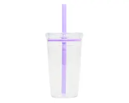 VASO DE PLÁSTICO DE 450 ML. CONGA A3172 LILA