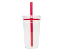 VASO DE PLÁSTICO DE 450 ML. CONGA A3172 ROJO