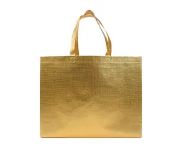 BOLSA DE NONWOVEN METALIZADO GLEAM L A3187 ORO