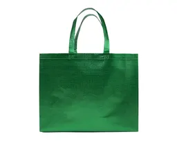 BOLSA DE NONWOVEN METALIZADO GLEAM L A3187 VERDE