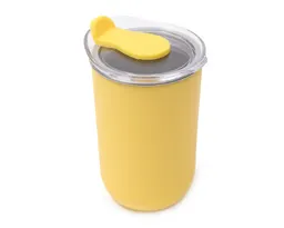 TERMO ACERO INOX / PLÁSTICO DE 350 ML. MALVA A3239 AMARILLO