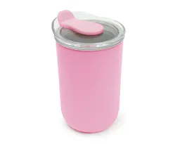 TERMO ACERO INOX / PLÁSTICO DE 350 ML. MALVA A3239 PALO DE ROSA