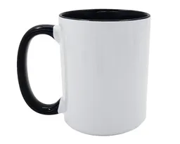 TARRO BICOLOR PARA SUBLIMACIÓN 15 OZ DAFNE A3249 NEGRO