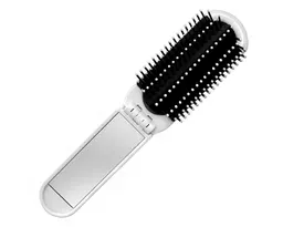 CEPILLO DE BOLSILLO PLEGABLE CON ESPEJO CAPELLI A3281 BLANCO