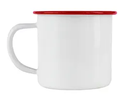 TAZA DE PELTRE PARA SUBLIMACIÓN DE 12 OZ TRADY A3299 ROJO