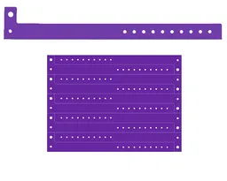 BRAZALETE PLASTIFICADO (PLANILLA 10 PZAS) BI5705 MORADO