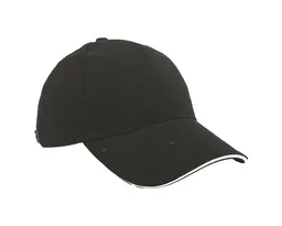 GORRA LISA SANDWICH GL6101 NEGRO