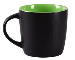 TAZA BICOLOR MATE 11 OZ LUCIANA TL099 VERDE CLARO